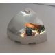 88293 | Chrome Silver Brick, Round Corner 3 x 3 x 2 Dome Top | Custom Chromed by BUBUL