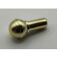 90370 Chrome Gold Minifigure, Utensil Microphone with Top Half Custom Chromed by Bubul