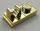 92280 Chrome Gold Plate, Modified 1 x 2 with Clip on Top 44861 Custom Chromed by BUBUL