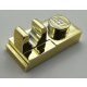 92280 Chrome Gold Plate, Modified 1 x 2 with Clip on Top 44861 Custom Chromed by BUBUL