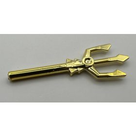   92289 Chrome Gold Minifigure, Weapon Trident or 92290 Custom Chromed by Bubul