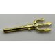 92289 Chrome Gold Minifigure, Weapon Trident or 92290 Custom Chromed by Bubul