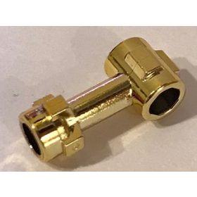   92690 | Chrome Gold Bar 1L with Top Stud and 2 Side Studs | Custom Chromed by Bubul