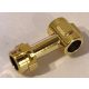 92690 | Chrome Gold Bar 1L with Top Stud and 2 Side Studs | Custom Chromed by Bubul