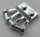 92692 | Plate, Modified 1 x 2 with Angled Bar Handles on Side | Custom Chromed by Bubul