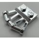 92692 | Plate, Modified 1 x 2 with Angled Bar Handles on Side | Custom Chromed by Bubul