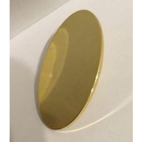   92747 Chrome Gold Minifig, Shield Oval  Custom Chromed by BUBUL
