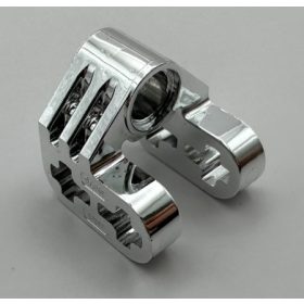   Chrome Silver Technic, Axle and Pin Connector Perpendicular Split  Part: 92907 Custom Chromed by BUBUL
