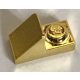 92946 Chrome GOLD Slope 45 2 x 1 with 2/3 Cutout  92946 or 15672 Custom Chromed by BUBUL