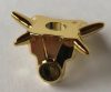 93056 | Chrome GOLD Minifigure Armor Breastplate with Shoulder Spikes | Custom Chromed by Bubul