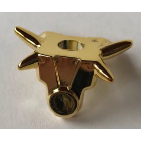   93056 | Chrome GOLD Minifigure Armor Breastplate with Shoulder Spikes | Custom Chromed by Bubul