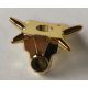93056 | Chrome GOLD Minifigure Armor Breastplate with Shoulder Spikes | Custom Chromed by Bubul