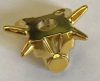 93056 | Chrome GOLD Minifigure Armor Breastplate with Shoulder Spikes | Custom Chromed by Bubul