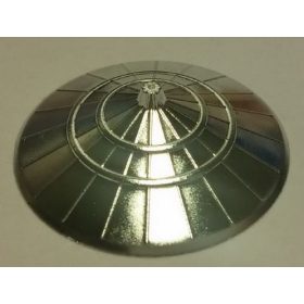   Chrome Silver Hat, Conical Asian  93059 Custom chromed by Bubul