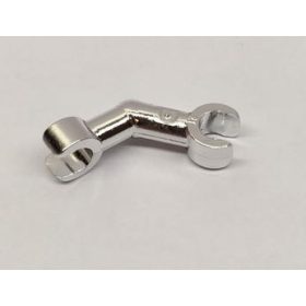   93061, 26158 | Chrome Silver Arm Skeleton, Bent with Clips at 90 degrees (Vertical Grip) | Custom Chromed by BUBUL