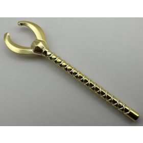   93252 | Chrome Gold Minifigure, Utensil Pharaoh's Staff with Forked End | Custom Chromed by BUBUL