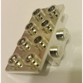   93274, 21731 | Chrome Silver Bracket 1 x 2 - 2 x 4 | Custom Chromed by Bubul