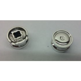   93594 Chrome Silver Wheel 11mm D. x 6mm with Smooth Hubcap  Custom Chromed by BUBUL