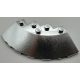 95188 | Chrome Silver Brick, Round Corner 6 x 6 with Slope 33 Edge, Facet Cutout | Custom Chromed by BUBUL