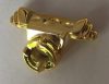98132 | Chrome Gold Minifigure Armor Shoulder Pads with Scabbard for Two Katanas | Custom Chromed by BUBUL