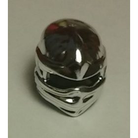   Chrome Silver Minifig, Headgear Ninjago Wrap, Plain   98133  Custom Chromed by Bubul