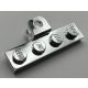 98263 | Plate, Modified 1 x 4 with Tow Ball Socket, Flattened with Holes or 49422 | Custom Chromed by Bubul