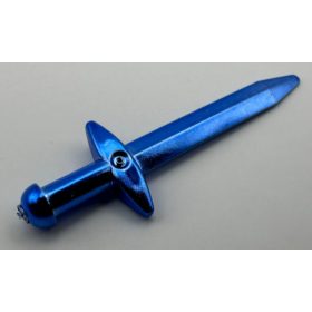   18031 Chrome Blue Minifig, Weapon Sword,   Greatsword Pointed   or 98370   Custom chromed by Bubul