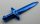 18031 Chrome Blue Minifig, Weapon Sword,   Greatsword Pointed   or 98370   Custom chromed by Bubul