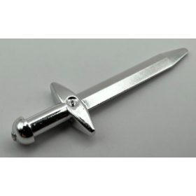   18031 Chrome Silver Minifig, Weapon Sword,   Greatsword Pointed   or 98370   Custom chromed by Bubul