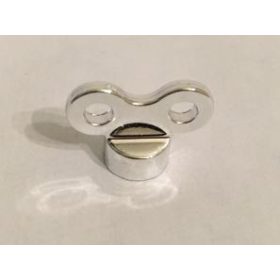  98375  Chrome Silver Minifig, Utensil Toy Winder Key 29979 Custom Chromed by BUBUL
