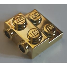   99206 Chrome GOLD Plate, Modified 2 x 2 x 2/3 with 2 Studs on Side Custom Chromed by BUBUL