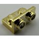 99780 | Chrome Gold Bracket 1 x 2 - 1 x 2 Inverted | Custom Chromed by Bubul