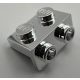 99781 | Chrome Silver Bracket 1 x 2 - 1 x 2 | Custom Chromed by Bubul