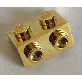   99781 | Chrome Gold Bracket 1 x 2 - 1 x 2 | Custom Chromed by Bubul