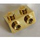 99781 | Chrome Gold Bracket 1 x 2 - 1 x 2 | Custom Chromed by Bubul