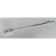 99784 | Chrome Silver Bar 12L with 1 x 2 Plate End Hollow Studs and 1 x 1 Round Plate End | Custom Chromed by BUBUL