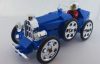 Lego Chrome Blue Bugatti Buildable Set with Chromed parts