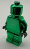 970 | Plain minifigure 973 pln Chrome Green | Custom Chromed by BUBUL 