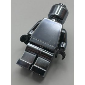   970 | Plain minifigure 973 pln Chrome TITAN wth dark bulish gray hands | Custom Chromed by BUBUL 