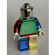 970 | Plain minifigure 973 Mixed Chrome  Clown, | Custom Chromed by BUBUL 