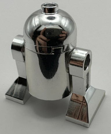 SW0028 R2-D2 minifig  in Chrome Silver Custom Chromed by BUBUL 
