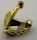 x126, 2594 | Chrome Gold Minifig, Visor Pointed | Custom Chromed by BUBUL  