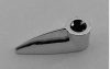 X346, 41669 | Chrome Silver Bionicle 1 x 3 Tooth with Axle Hole | Custom Chromed by Bubul