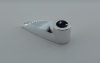 X346, 41669 | Chrome Silver Bionicle 1 x 3 Tooth with Axle Hole | Custom Chromed by Bubul