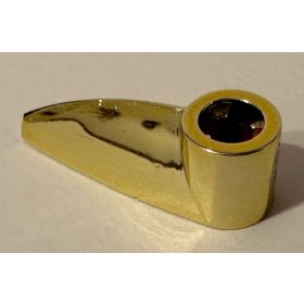   X346, 41669 | Chrome Gold Bionicle 1 x 3 Tooth with Axle Hole | Custom Chromed by Bubul