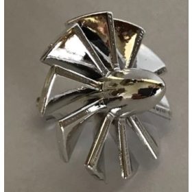   x557, 46667, 18753, 49148 | Chrome Silver Engine, Large, Center, 10 Blades Item Alternate | Custom Chromed by BUBUL