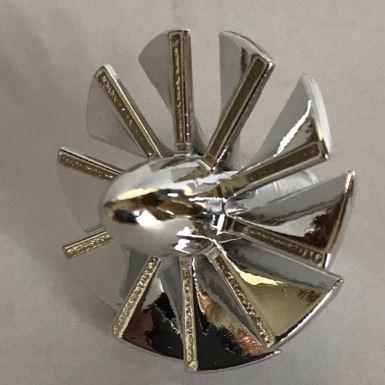 x557, 46667, 18753, 49148 | Chrome Silver Engine, Large, Center, 10 Blades Item Alternate | Custom Chromed by BUBUL